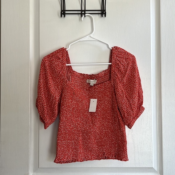 Lot of 2 - NWT - Loft Puffy Sleeves Tops - Picture 5 of 8